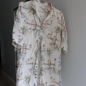 MODA Campie Large Summer Button Up Mens‎ Beach Vacation